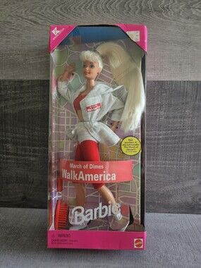 Vtg March of Dimes Walk America Special Edition Barbie Doll 1997 Mattel #18506
